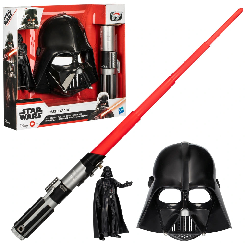 Star Wars Darth Vader Dark Side Set With Action Figure, Lightsaber And Mask