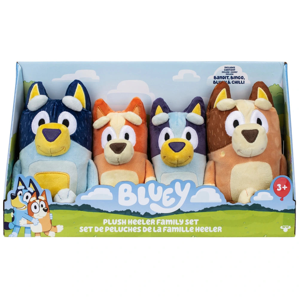 Bluey Plush Heeler Family 4 Pack