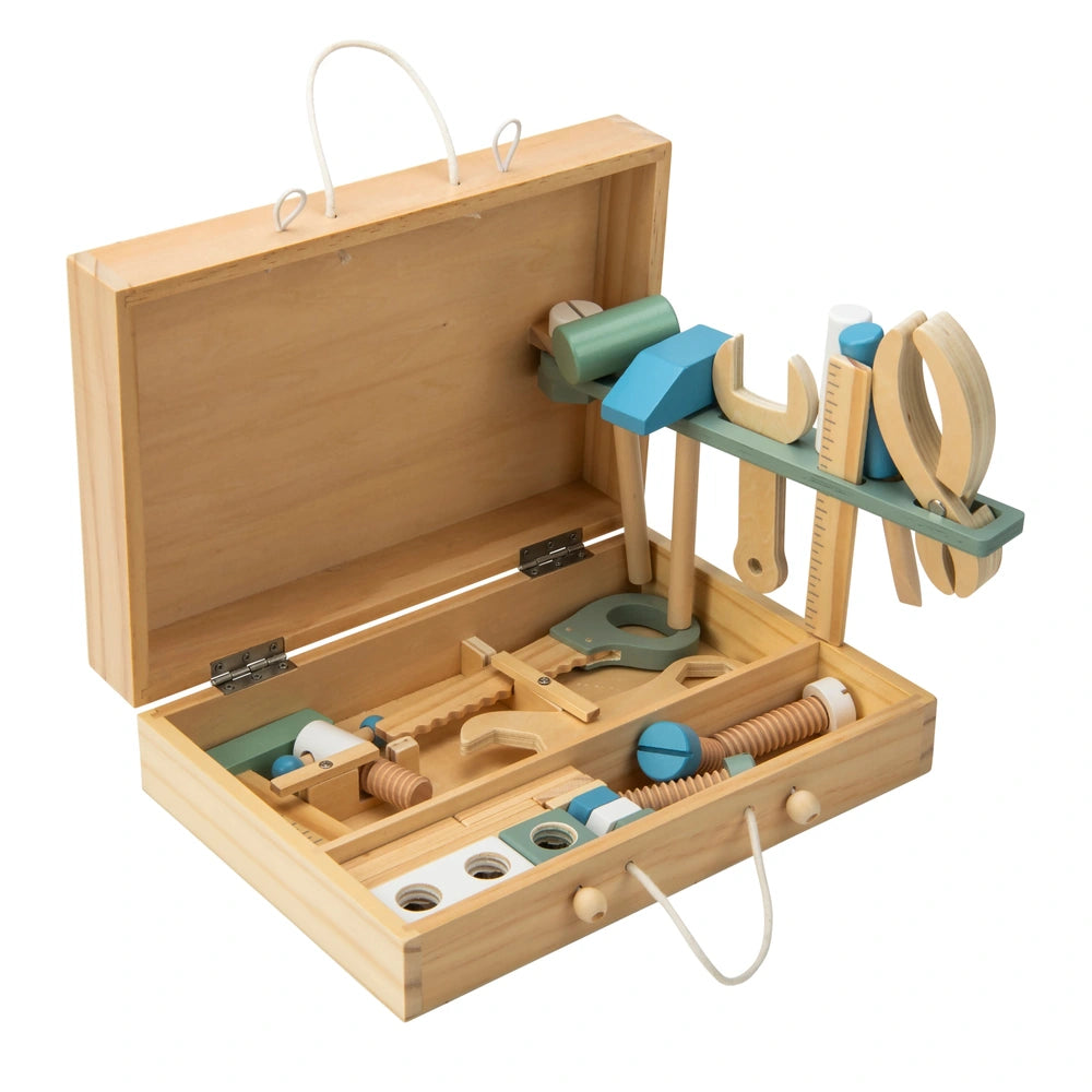 Squirrel Play Wooden Tool Box 48 Piece Set