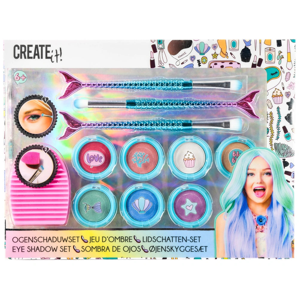 Create It! Mermaid Make-Up Eyeshadow Set With Brushes