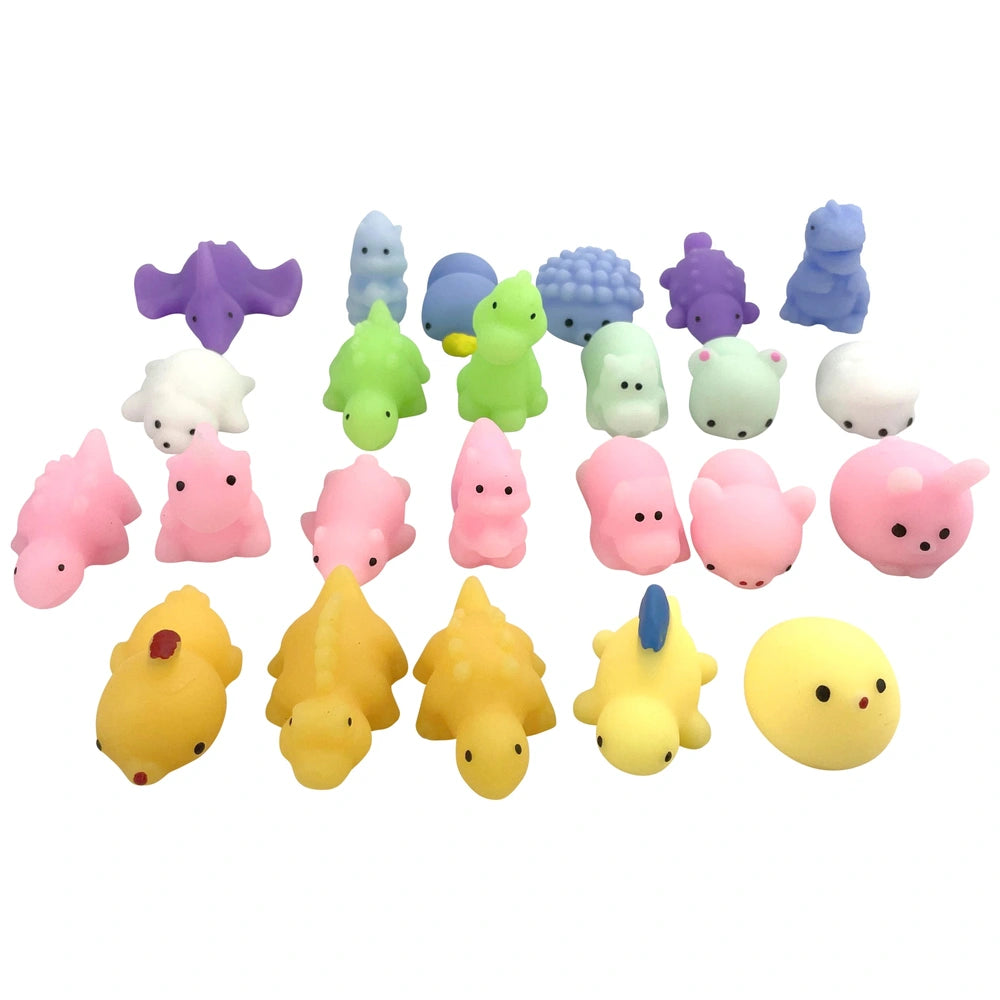 Pocket Play Fidget Toy Animal Squishies 24 Piece Tub