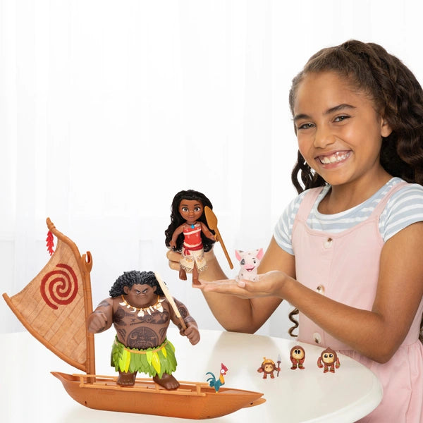 Disney Princess Dolls Petite Storytelling Deluxe Moana And Maui Set