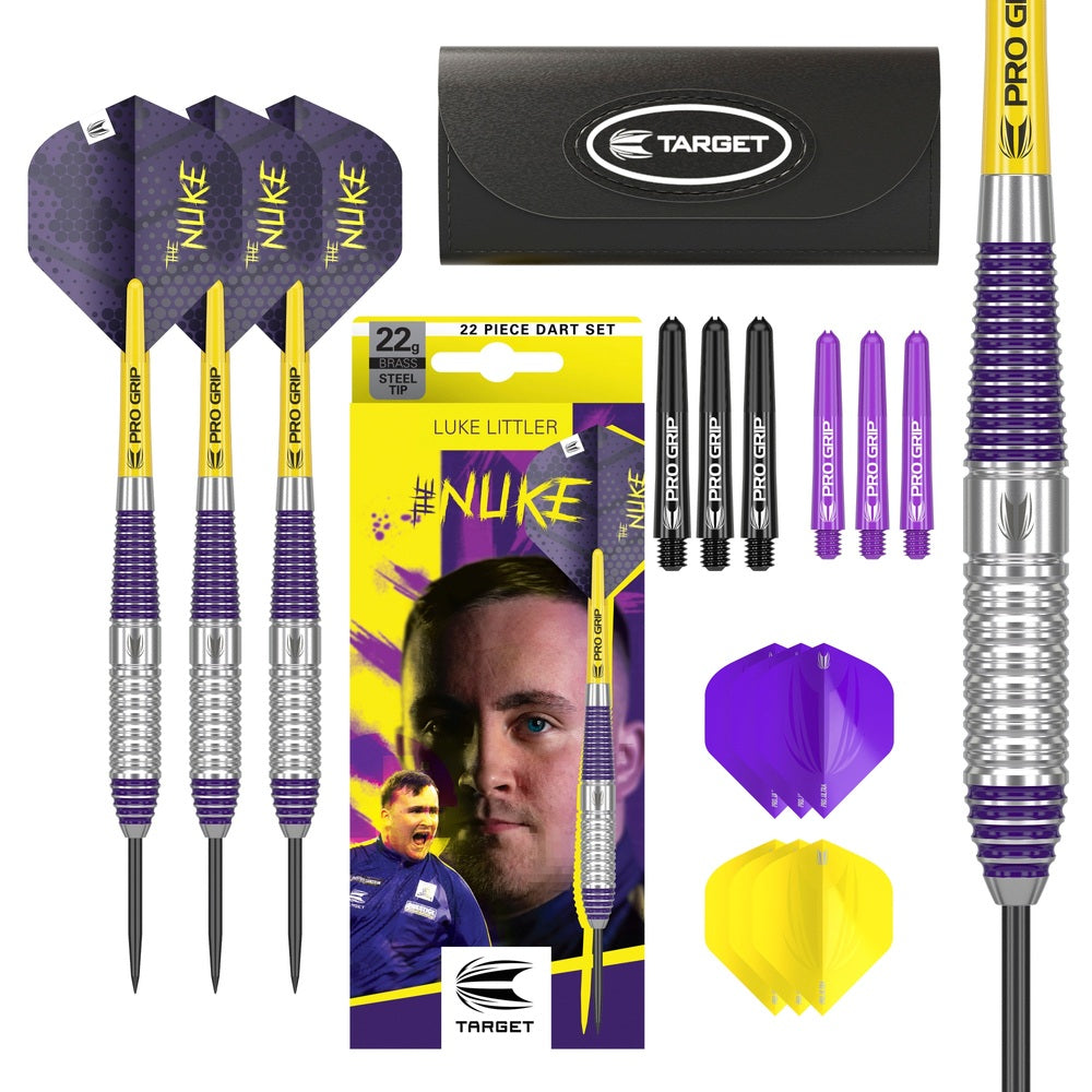 Luke Littler Steel-Tip Brass Darts Set