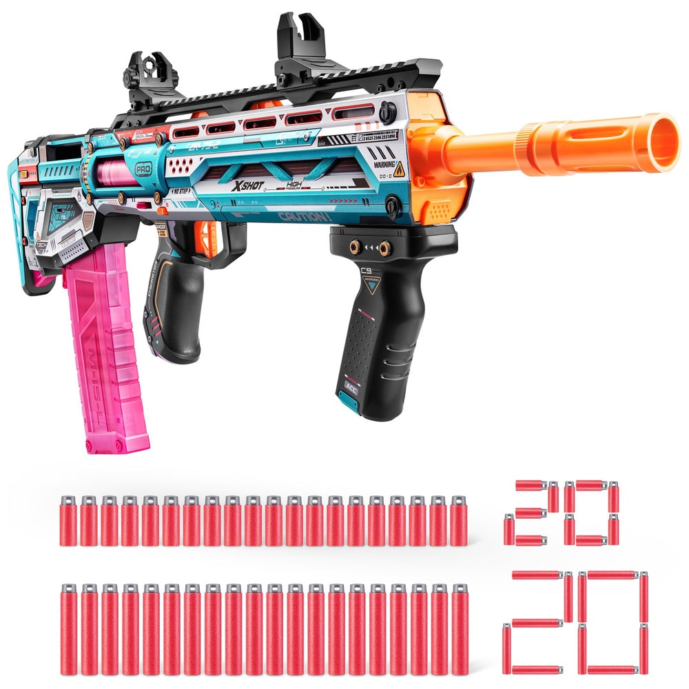 Xshot Skins Pro Performance Long Shot Blaster 40 Darts By Zuru