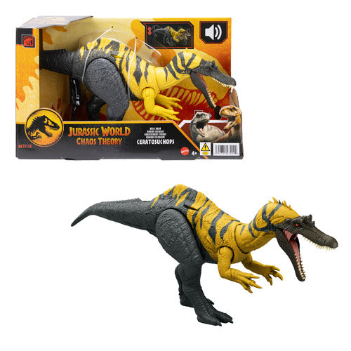 Jurassic World Chaos Theory Dinosaur Action Figure Wild Roar Ceratosuchops