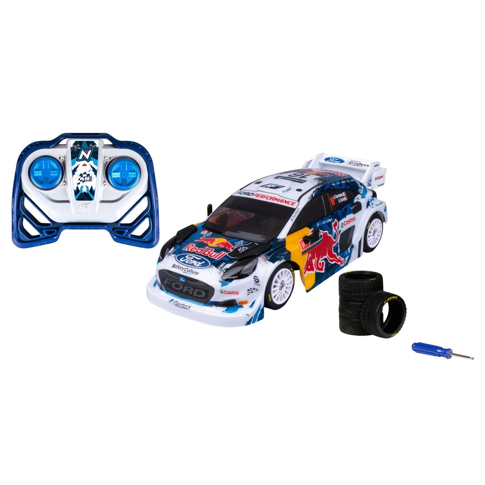 Nikko Red Bull Rally Remote Control Car M-Sport Ford Fourmaux 1:16 Scale