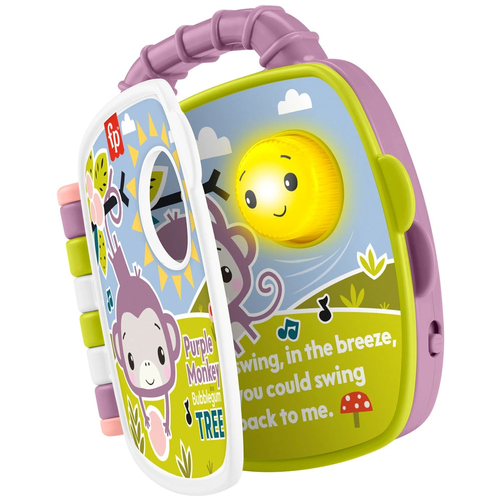Fisher-Price Toy Purple Monkey Musical Storybook