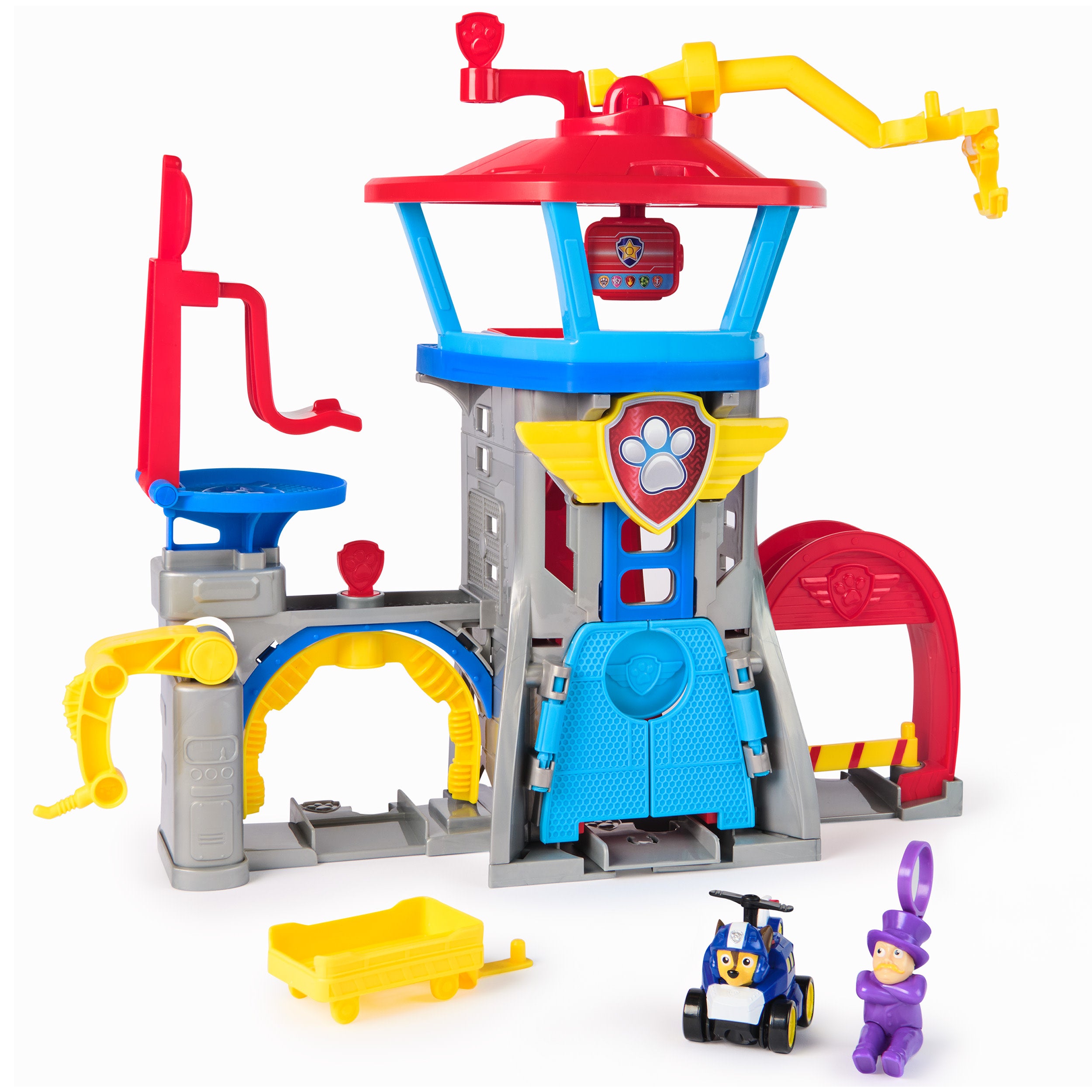 Paw Patrol: Air Rescue, Pup Squad Adventure Bay Airport Playset, With Chase Toy Car & Paw Patrol Vehicle Launcher
