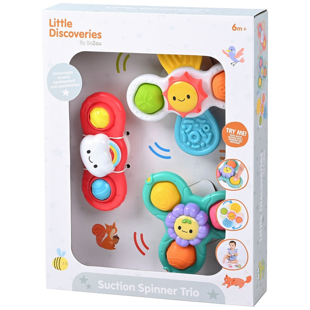 Little Discoveries By Bezou Suction Spinner Trio