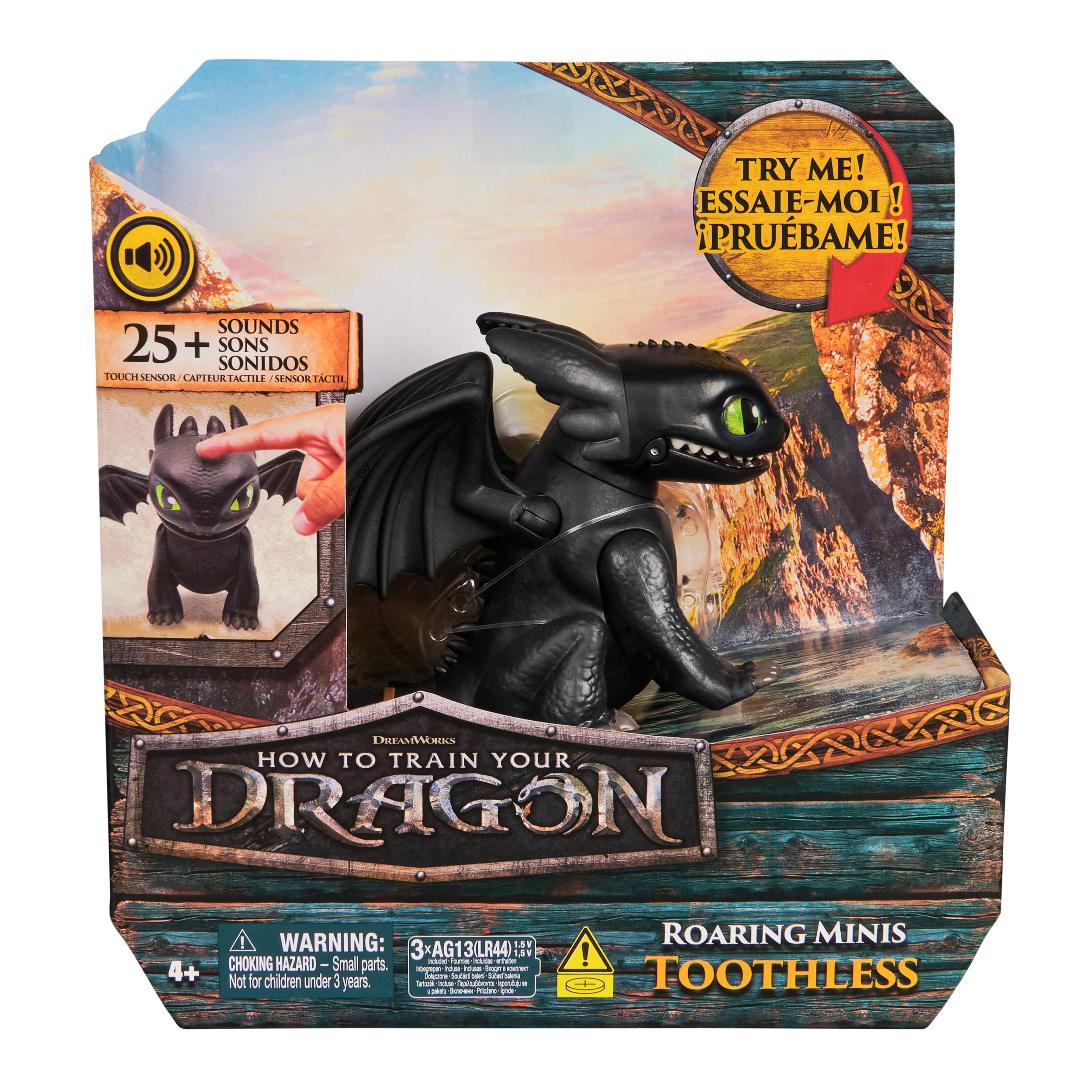 Dreamworks How To Train Your Dragon Interactive Figure Roaring Minis Toothless