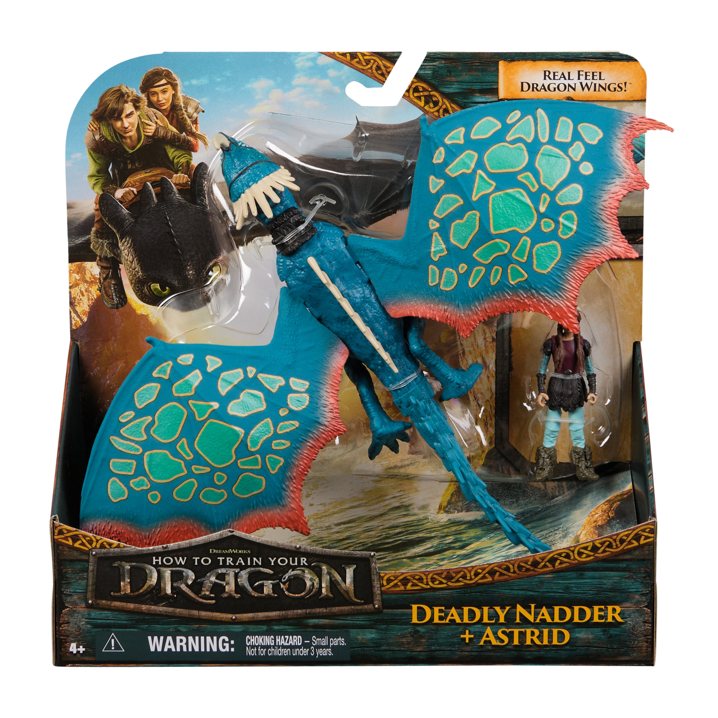 Dreamworks How To Train Your Dragon Action Figures Deadly Nadder & Astrid 2 Pack