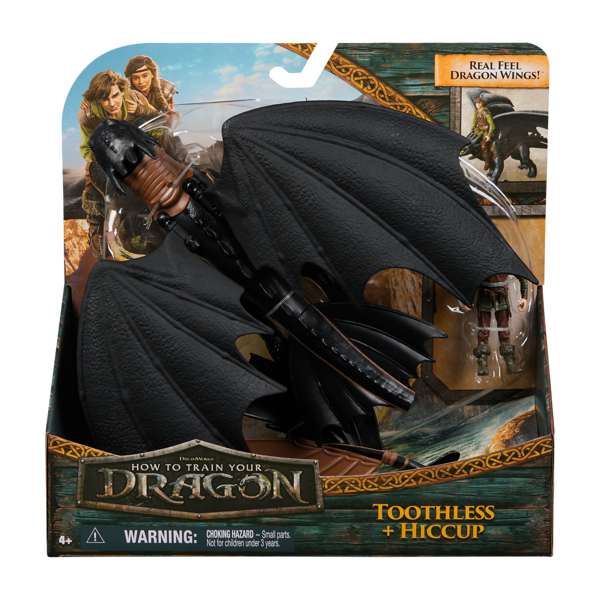 Dreamworks How To Train Your Dragon Action Figures Toothless & Hiccup 2 Pack