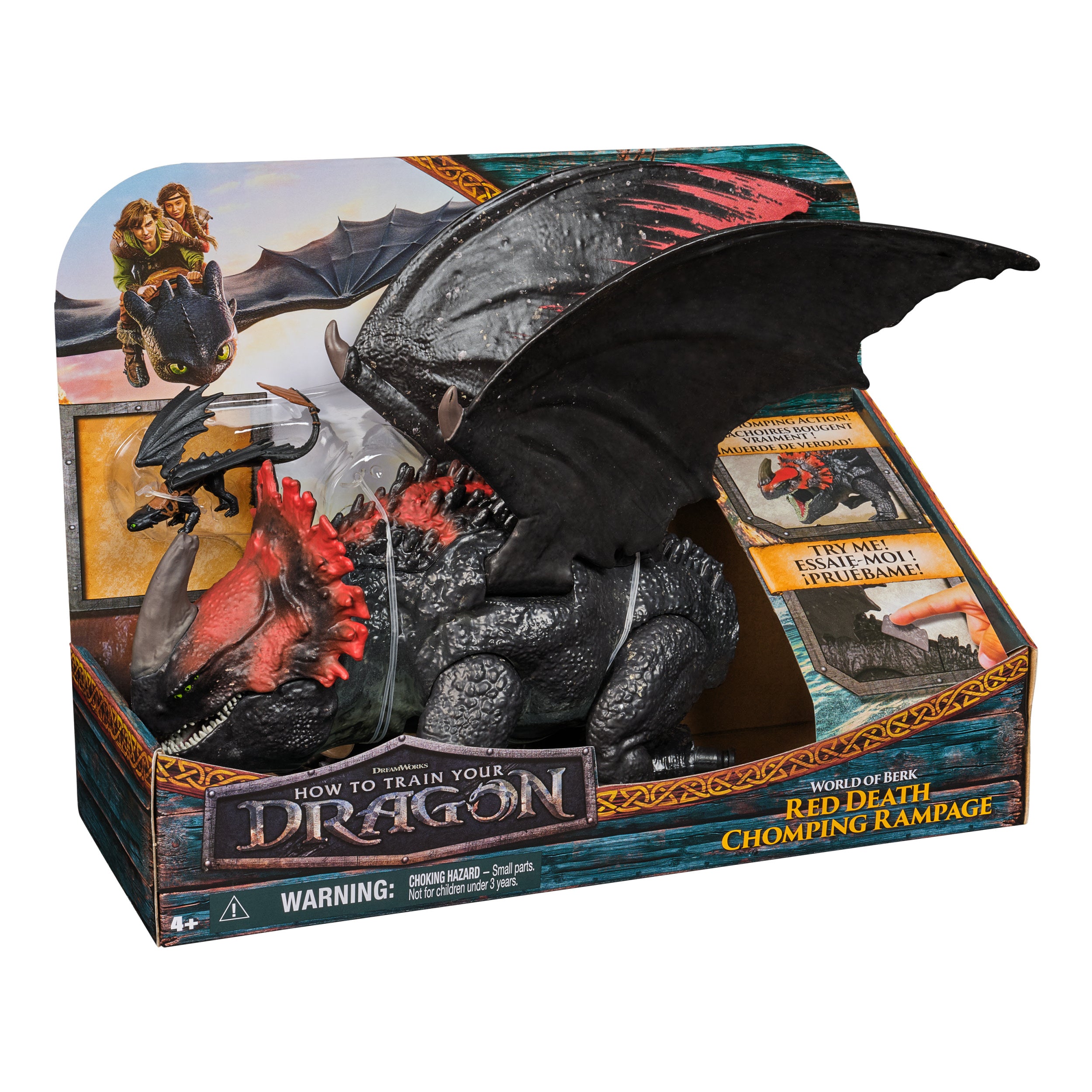 Dreamworks How To Train Your Dragon Action Figure Chomping Rampage Red Death