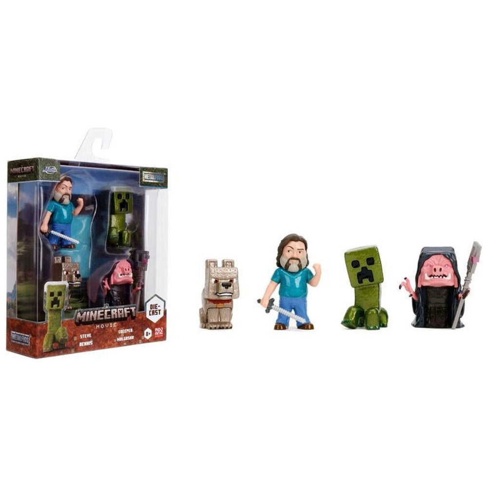 Minecraft Movie Diecast 6Cm Figures 4 Pack