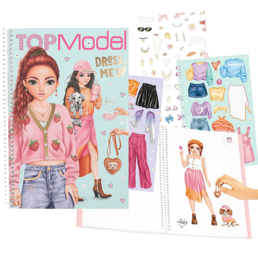 Topmodel Dress Me Up Colouring And Sticker Book