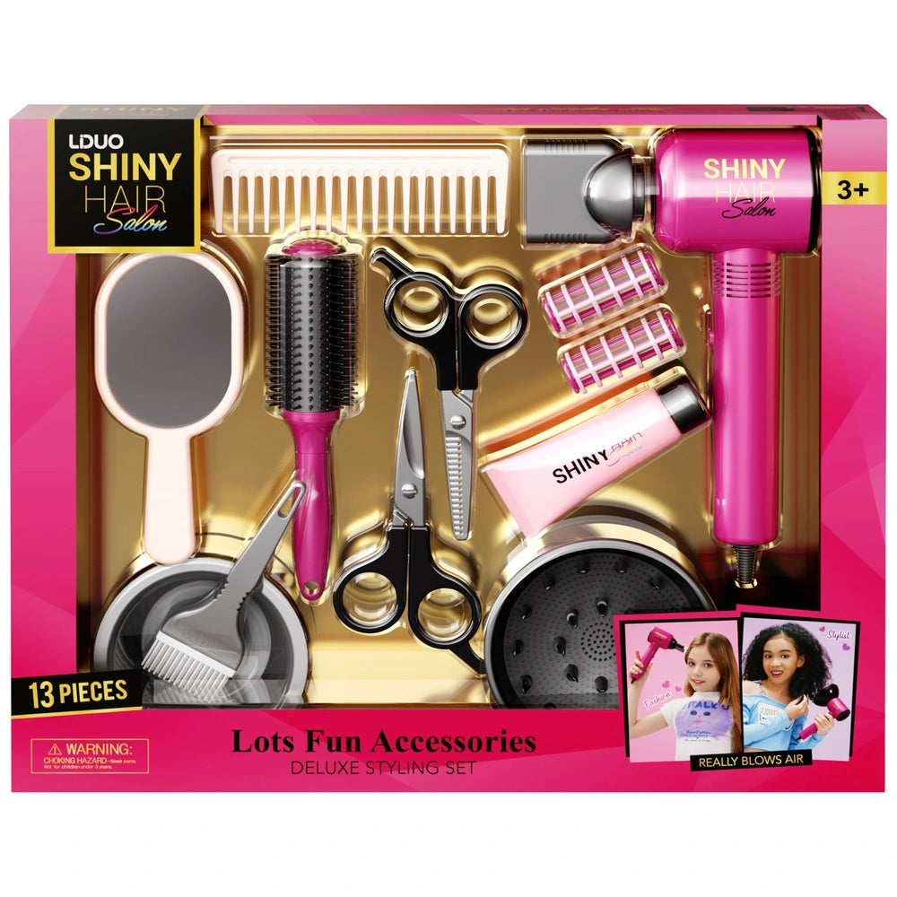 Shiny Hair Salon Deluxe Styling Set 13 Pieces
