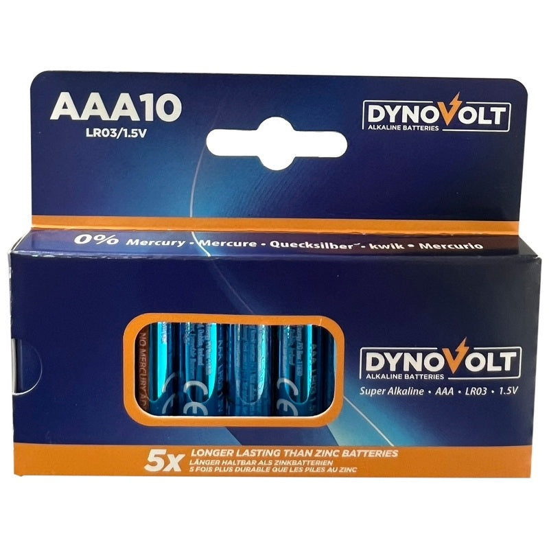 Dynovolt Aaa Alkaline Batteries 10 Pack