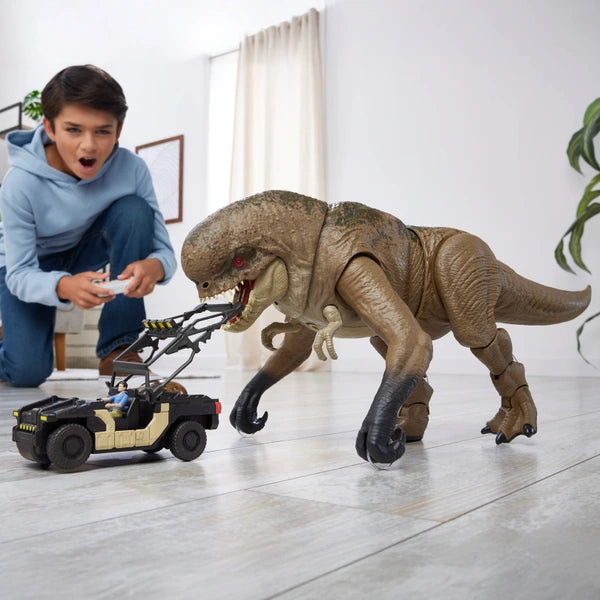 Jurassic World Rebirth Remote Control Track 'N Chomp Dinosaur Distortus Rex