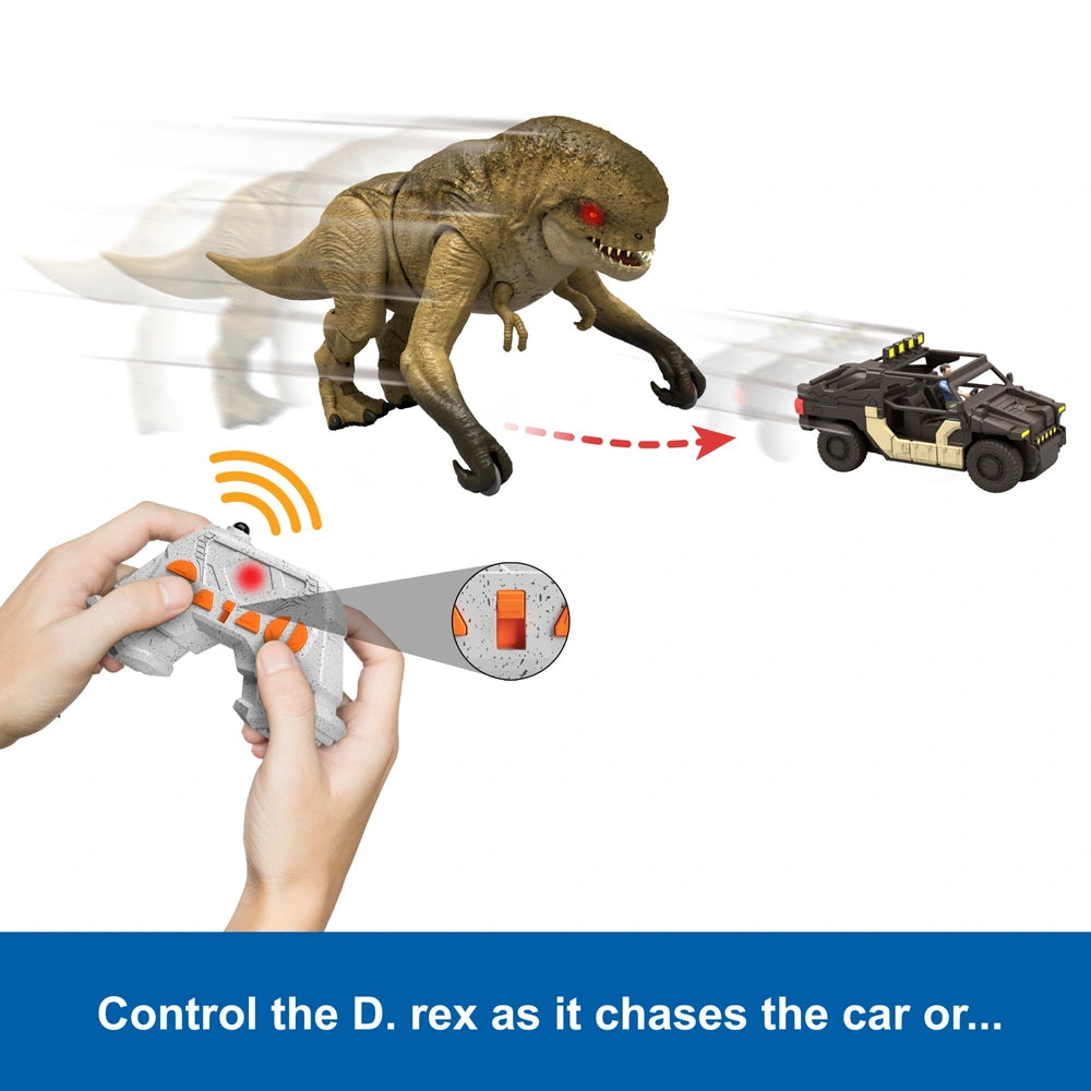 Jurassic World Rebirth Remote Control Track 'N Chomp Dinosaur Distortus Rex