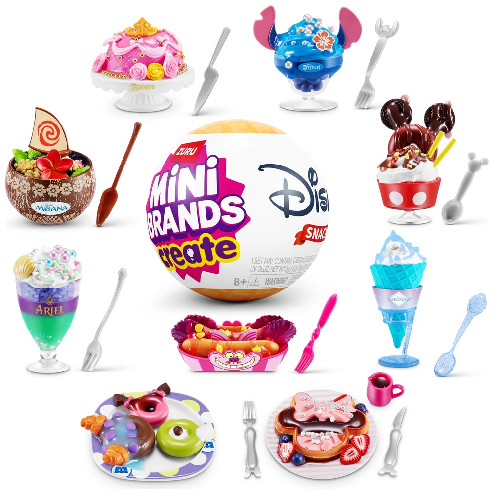 Mini Brands Create By Zuru Disney Snacks Capsule Assortment