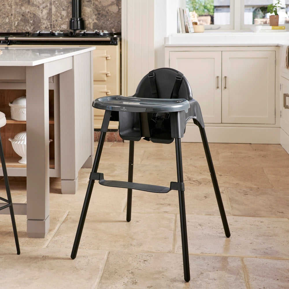 Babylo Eatin' Mess Convertible Highchair Black