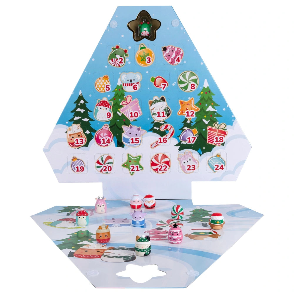 Squish-A-Longs Mini-Squish Holiday Countdown Calendar 24 Pack