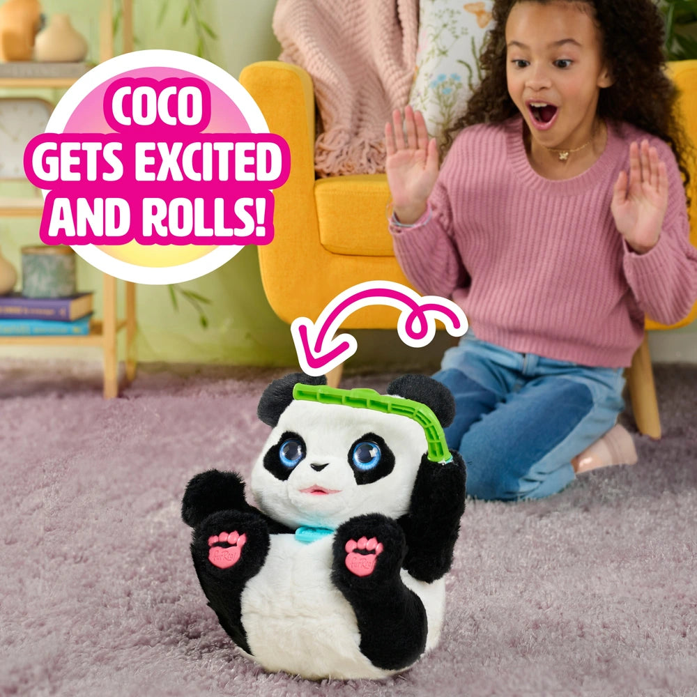 Furreal Plush Toy Interactive Pet Coco The Tumbling Panda