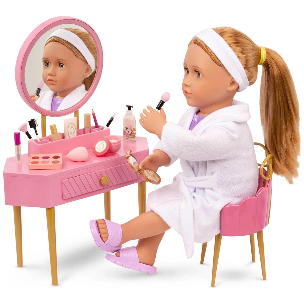 Our Generation Vanity Table And Chair With Accessories Fabulous Fun Playset