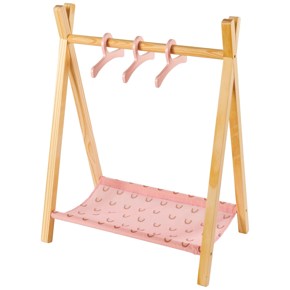 Ivy & Lily Doll Wooden Clothing Rail