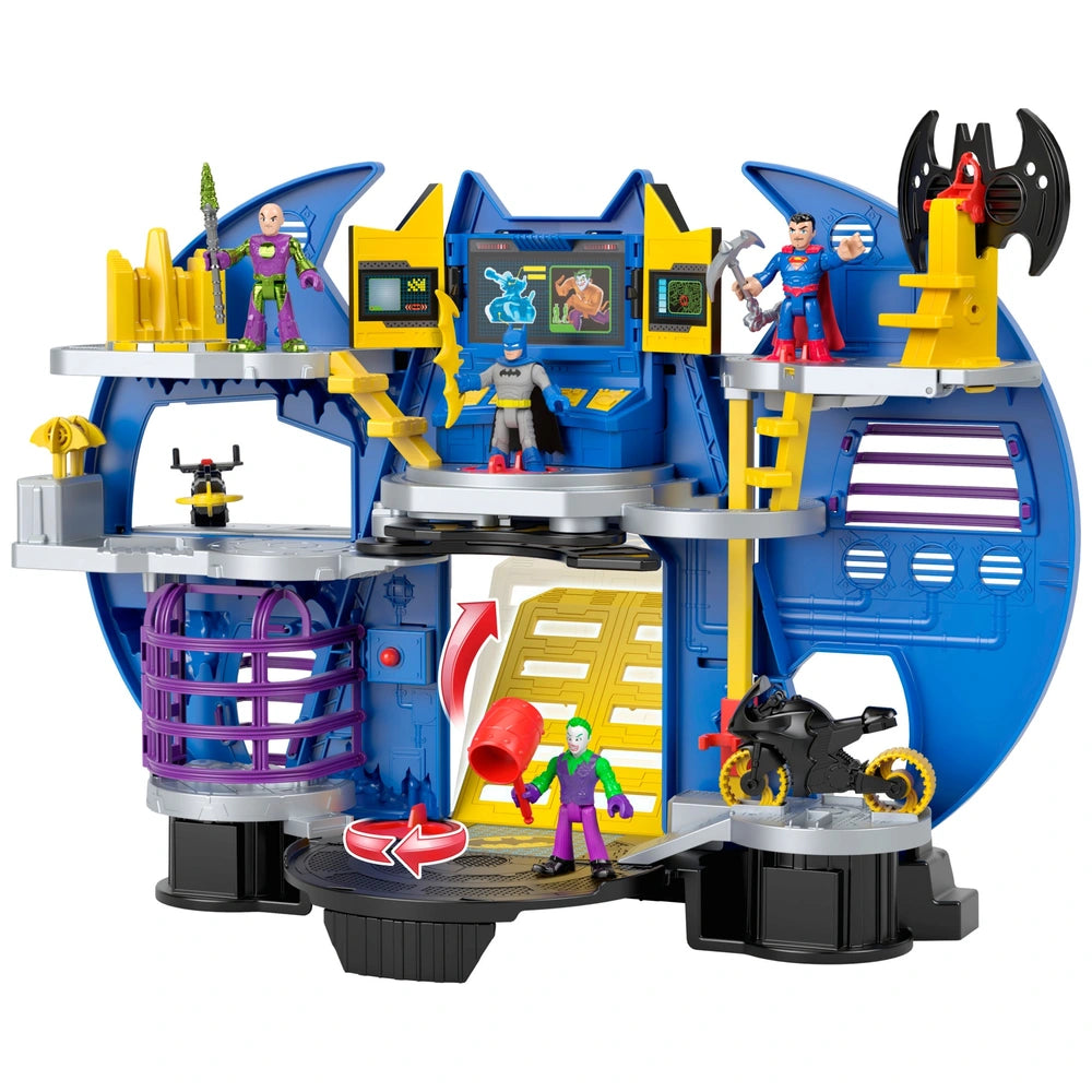 Fisher-Price Imaginext Dc Super Friends Playset Batcave Showdown