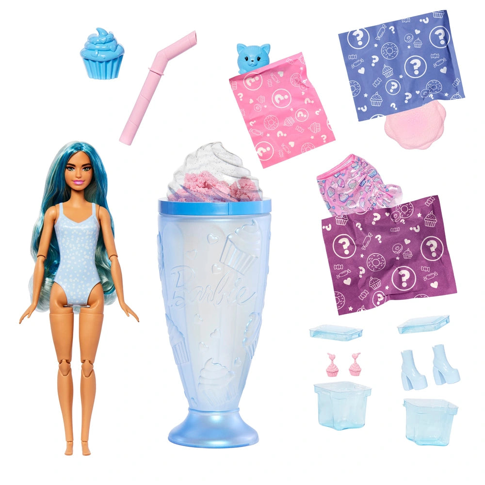Barbie Pop Reveal Treats Milkshake Series Cool Cupcake Doll