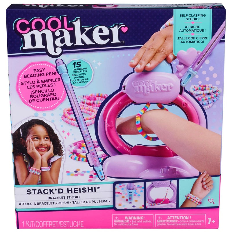 Cool Maker Stack'd Heishi Bracelet Studio Bracelet Making Kit