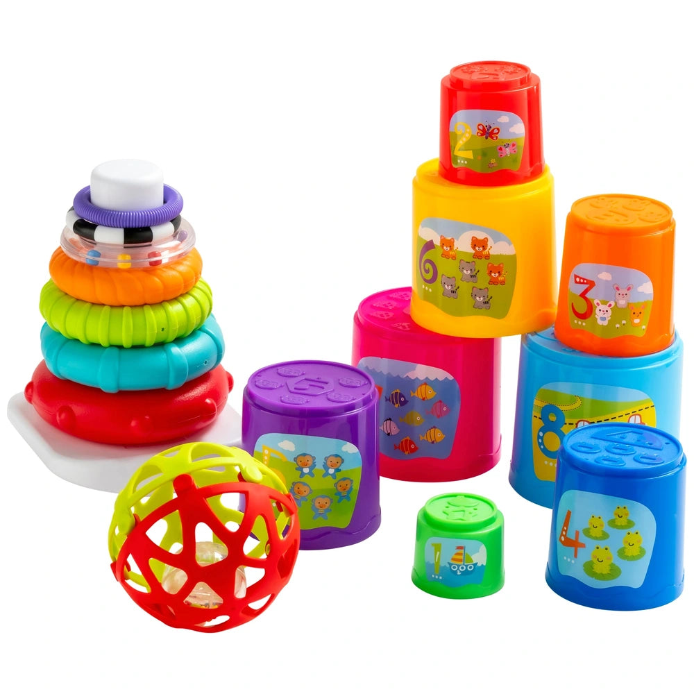 Big Steps Baby's First Stacker And Rattle Learning Set