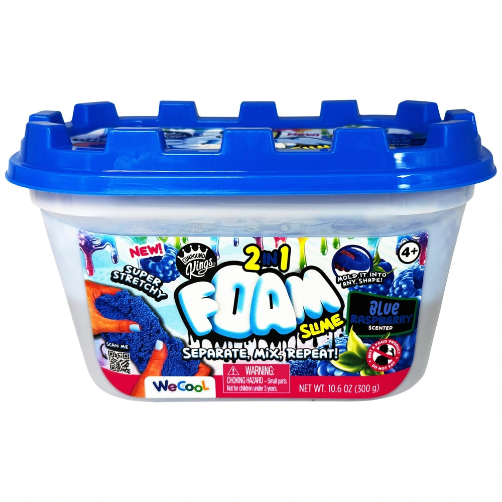 Compound Kings 2 In 1 Foam Slime Tub 300G Assortment