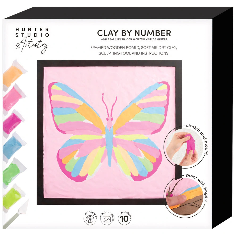 Clay By Number Craft Kit Butterfly