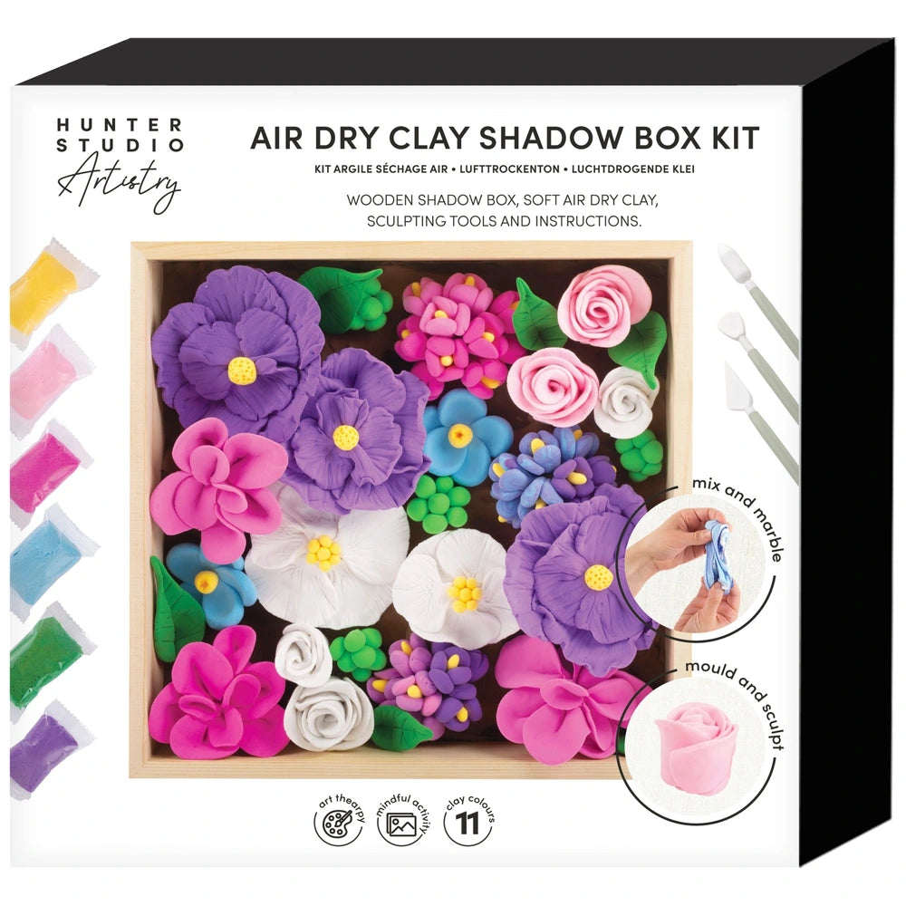 Hunter Studio Artistry Air Dry Clay Shadow Box Kit