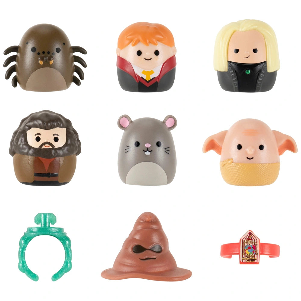 Original Squishmallows Squish-A-Longs Harry Potter Mini-Squish And Accessory 6 Pack