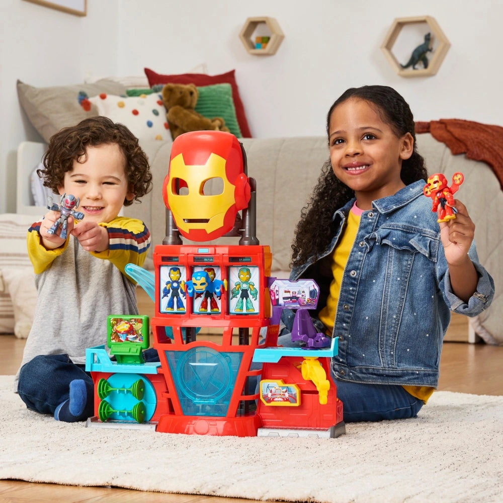 Marvel Iron Man And His Awesome Friends Playset Iron Quarters
