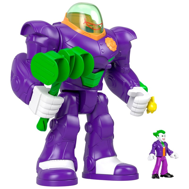 Fisher-Price Imaginext Dc Super Friends Metal Force Set Joker Hammer Mech