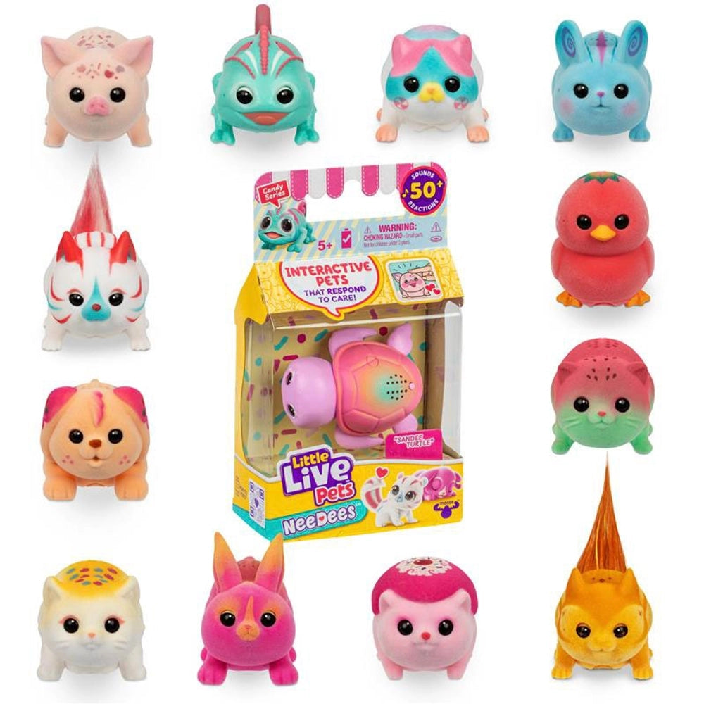 Little Live Pets Needees Candy Series Mini Interactive Plush Toy 3.6Cm Assortment