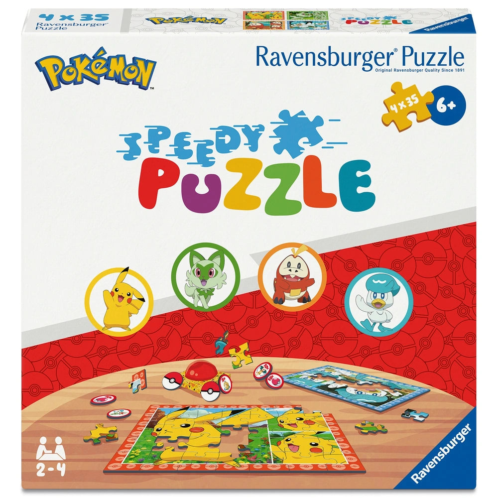 Ravensburger Speedy Pokémon Jigsaw Puzzles 4 X 35 Pieces