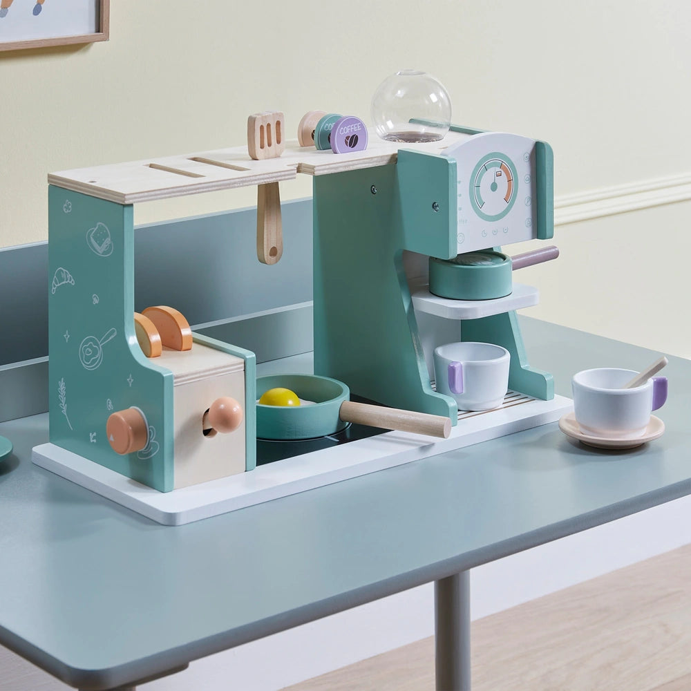 Kitchen Corner Wooden Coffee Machine Playset