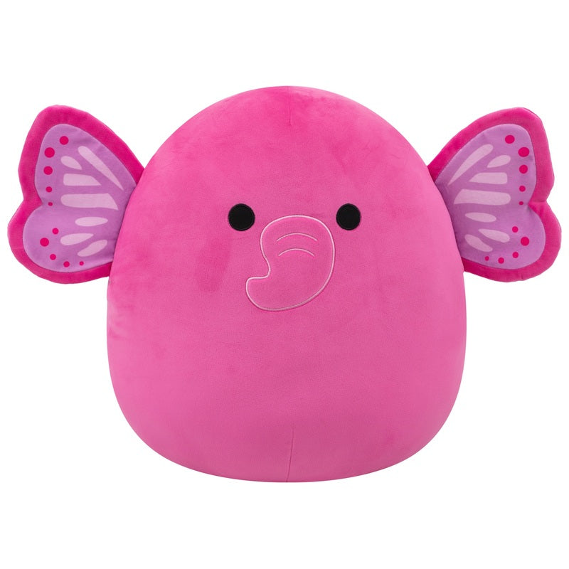 Original Squishmallows Plush Bertha The Hot Pink Elephant 40Cm