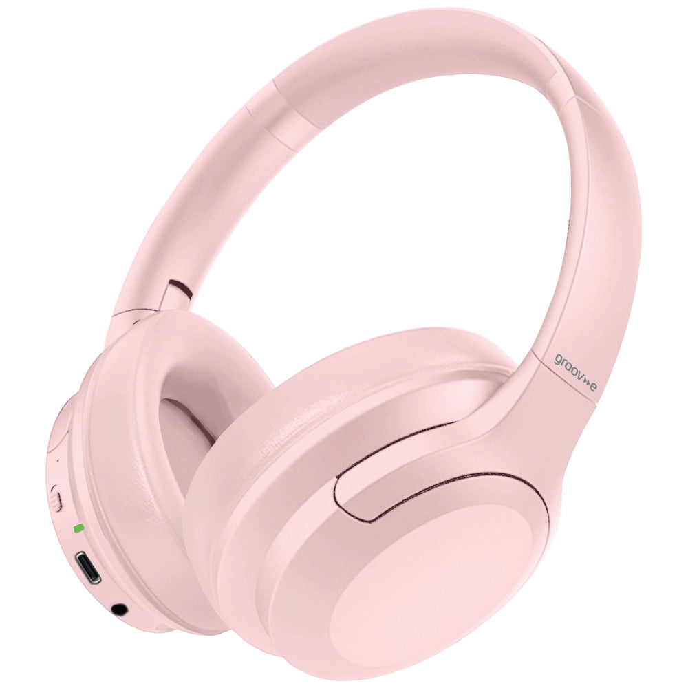 Groov-E Gvbt1700 Rhythm Wireless Headphones With Active Noise Cancelling - Pink