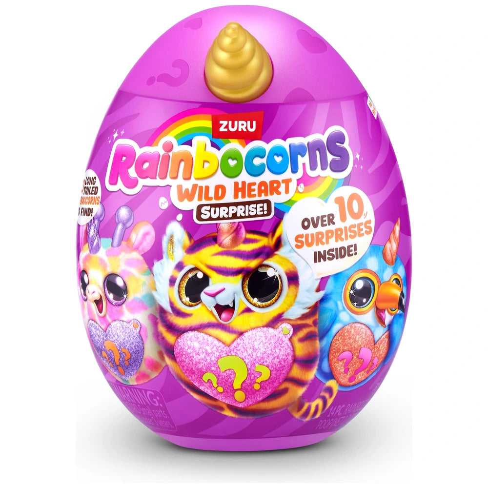 Rainbocorns By Zuru Wild Heart Surprise Plush Egg Jungle Assortment