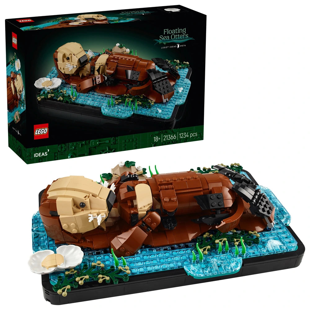 Lego Ideas Floating Sea Otters Building Set For Adults 21366