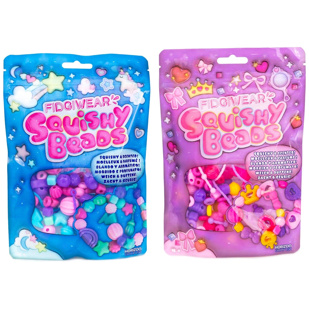 Fidgiwear Squishy Beads Pink And Blue Scented Assortment