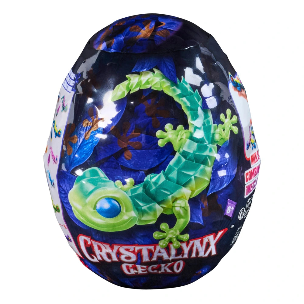 Crystalynx Gecko, 22.8 Cm Collectible Articulated Gecko Toy Figure Blind Box Assortment
