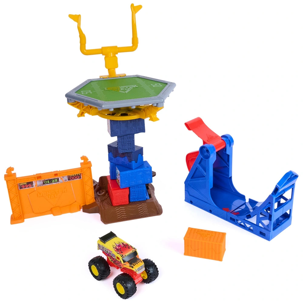 Monster Jam Smash & Bash Playset Classroom Crusher Crash Course