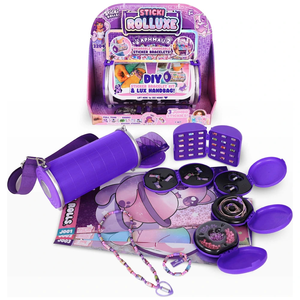 Sticki Rolls Aphmau Rolluxe Handbag And Jewellery Making Kit